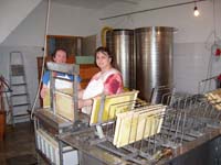 Honig schleudern